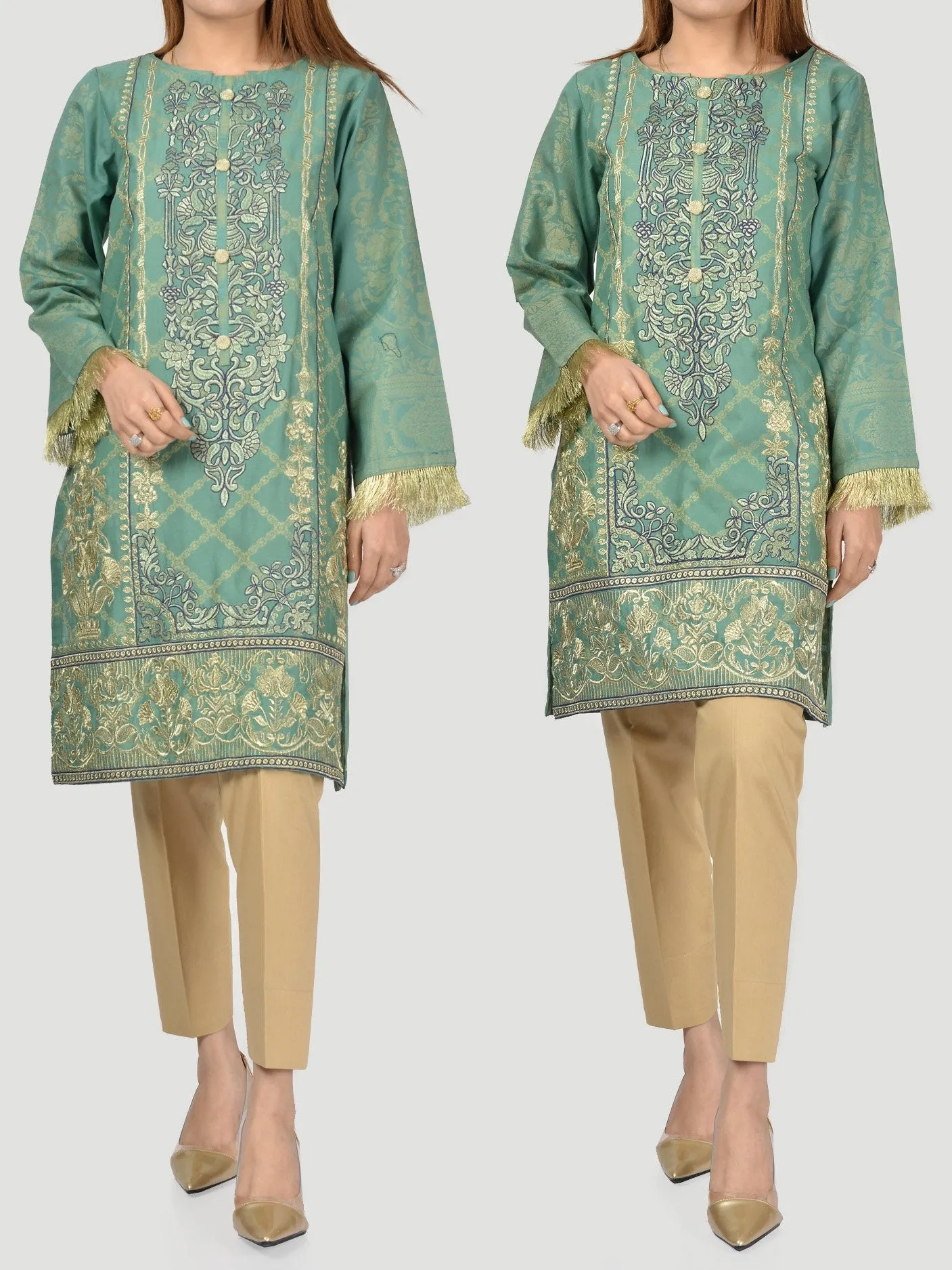 Embroidered Jacquard Suit