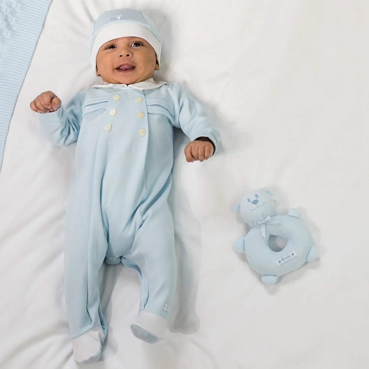 Emile et Rose Boys Sleepsuit and Hat 1872pb