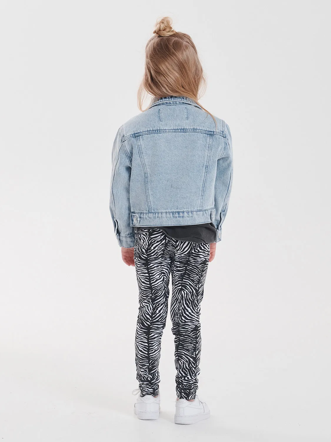 Ena Pelly Kids Printed Legging - Zebra Print