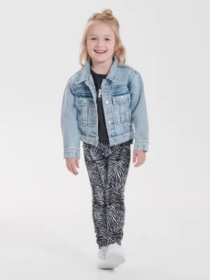Ena Pelly Kids Printed Legging - Zebra Print