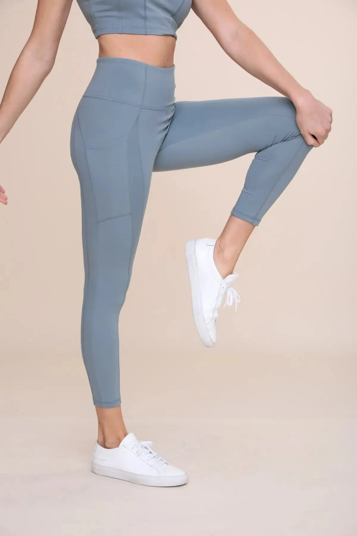 Essential Pocket Highwaist Leggings - Blue