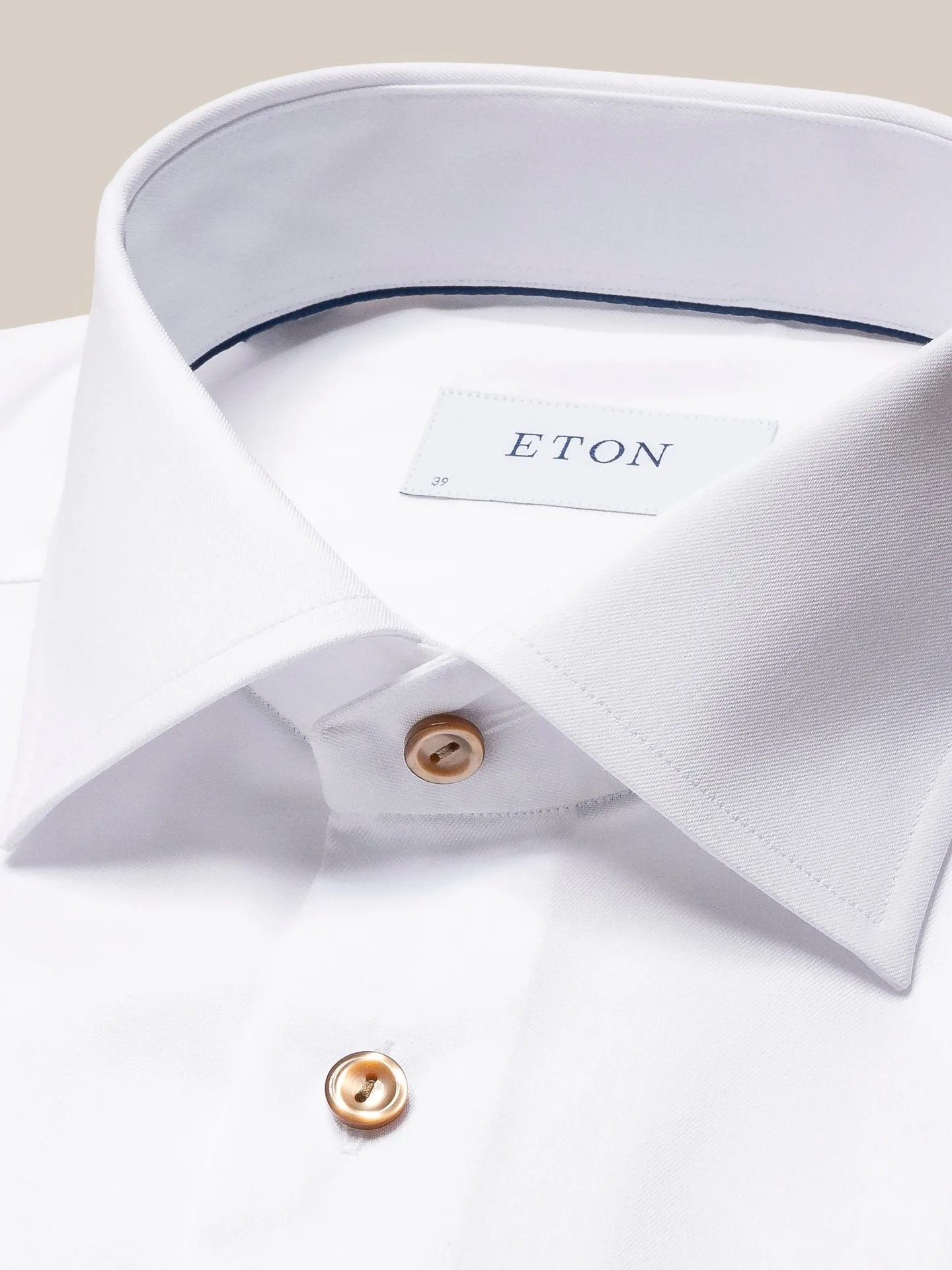 ETON Plain Buttoned Shirt SC-Contemporary Fit WHITE