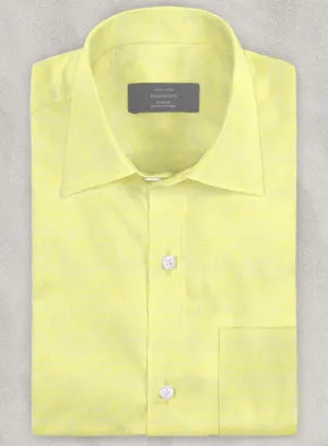European Yellow Linen Shirt