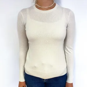 Everlane Winter White Cashmere Crew Neck Jumper Small