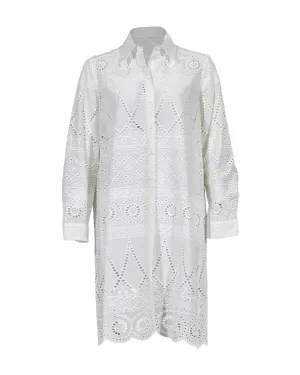 Eyelet Shirt Dress