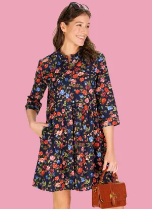 Farah Dress- Midnight Garden