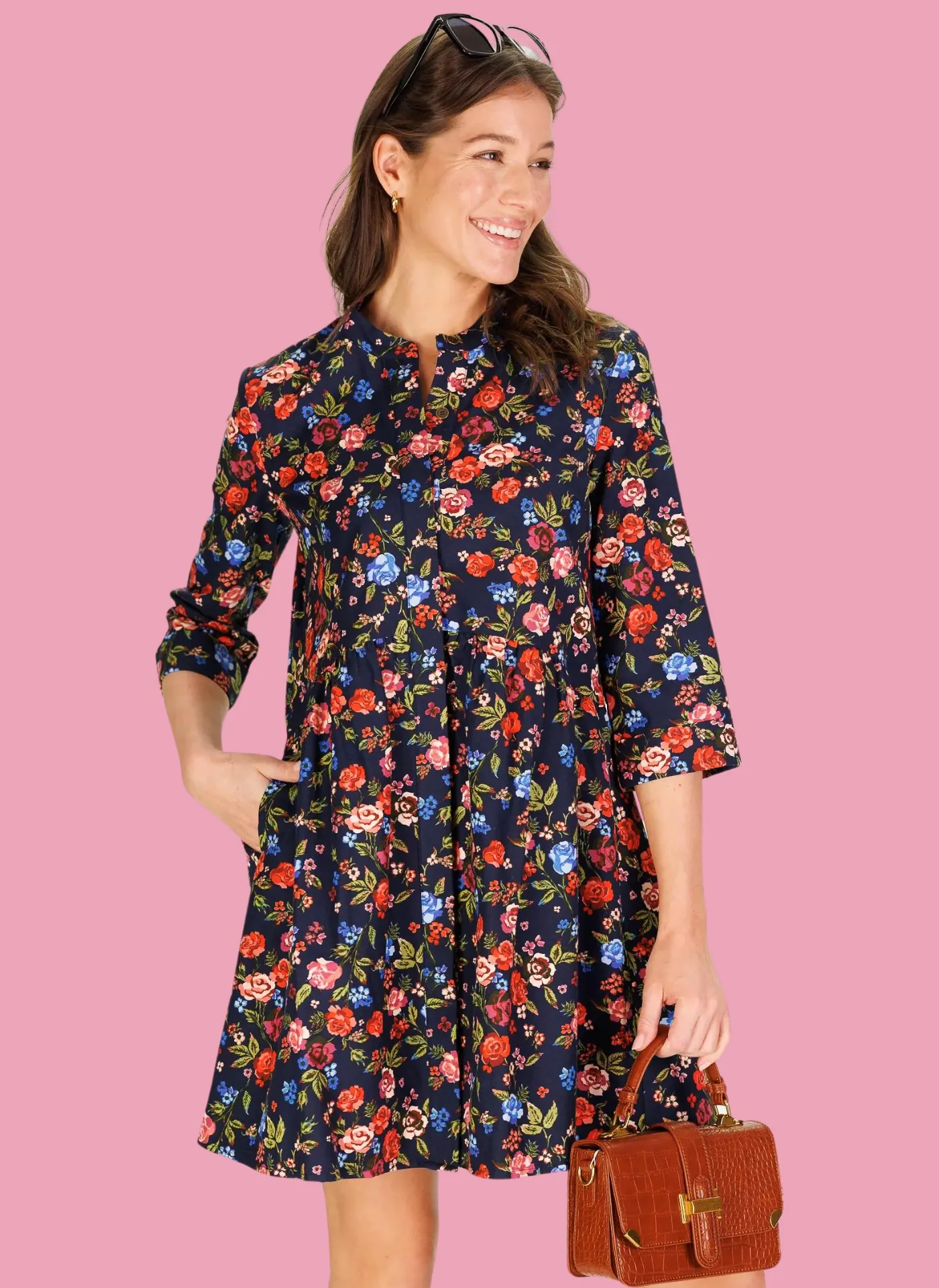 Farah Dress- Midnight Garden