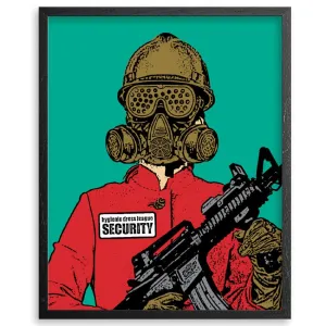 Female Security Silkscreen Print by Hygienic Dress League