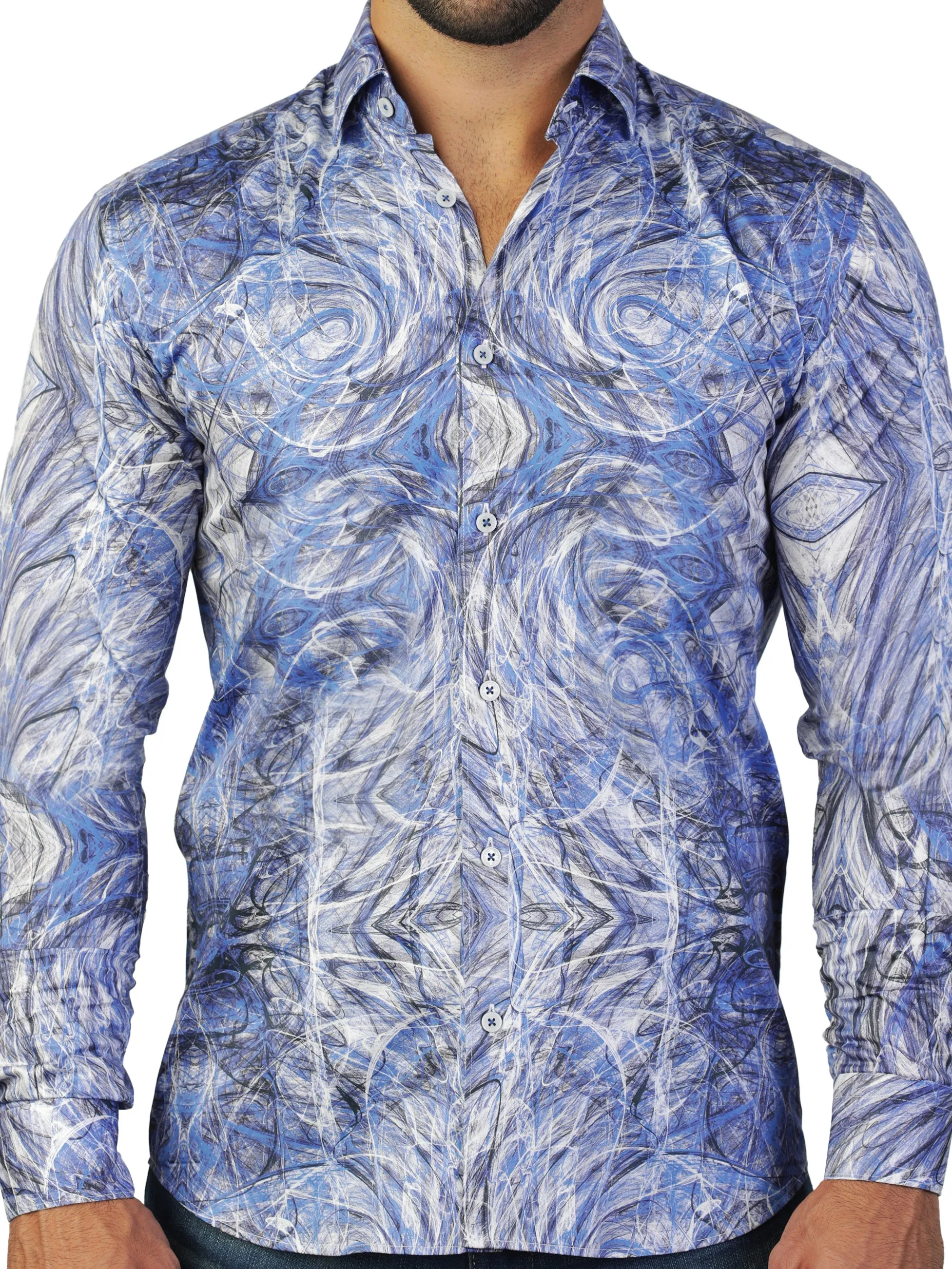 Fibonacci AllOver Blue