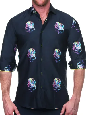 Fibonacci SkullNeon Black