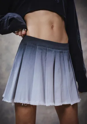 Filter Dip Dye Pleated Skirt