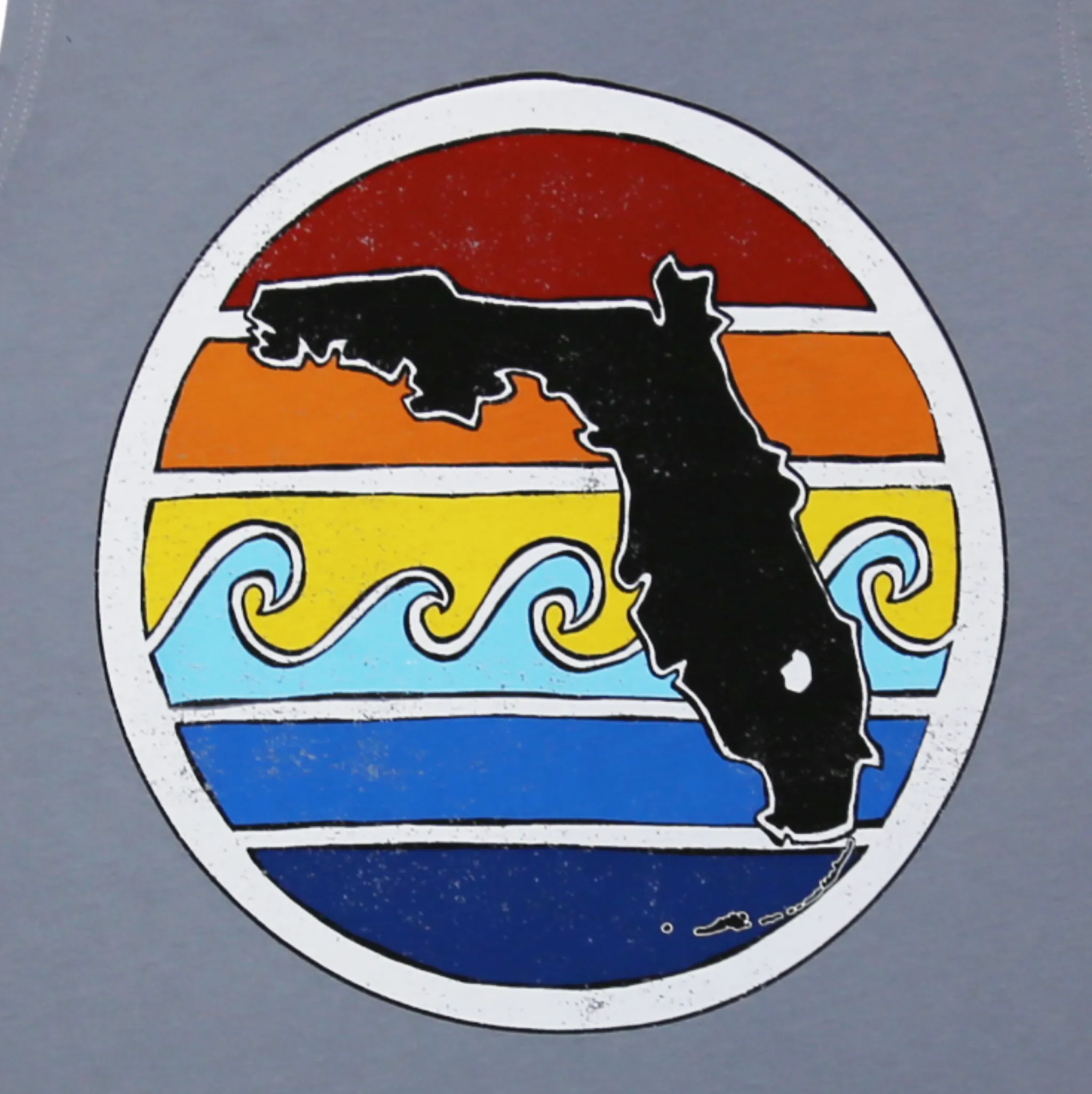 FL SUNSET MUSCLE TANK - GREY