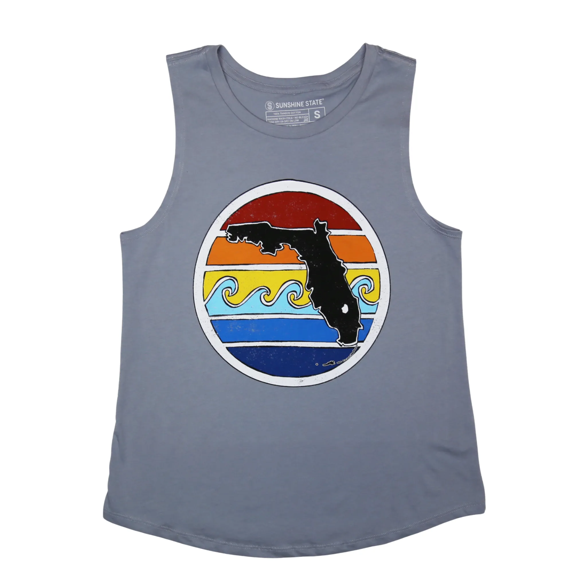 FL SUNSET MUSCLE TANK - GREY