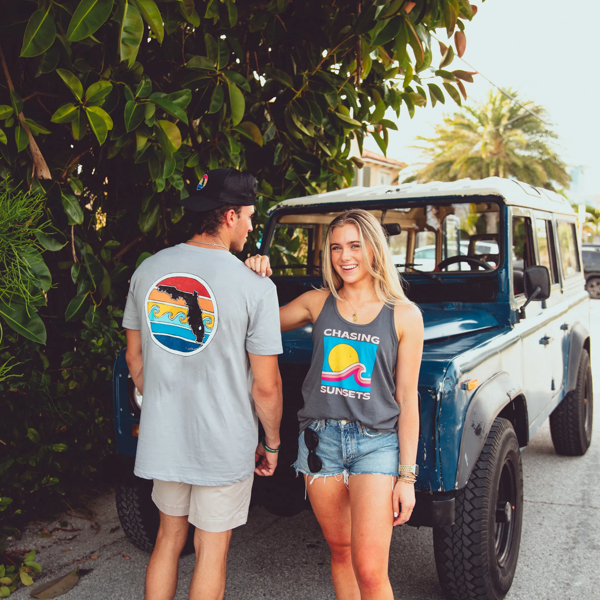 FL SUNSET TEE - GREY