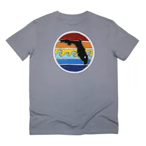 FL SUNSET TEE - GREY