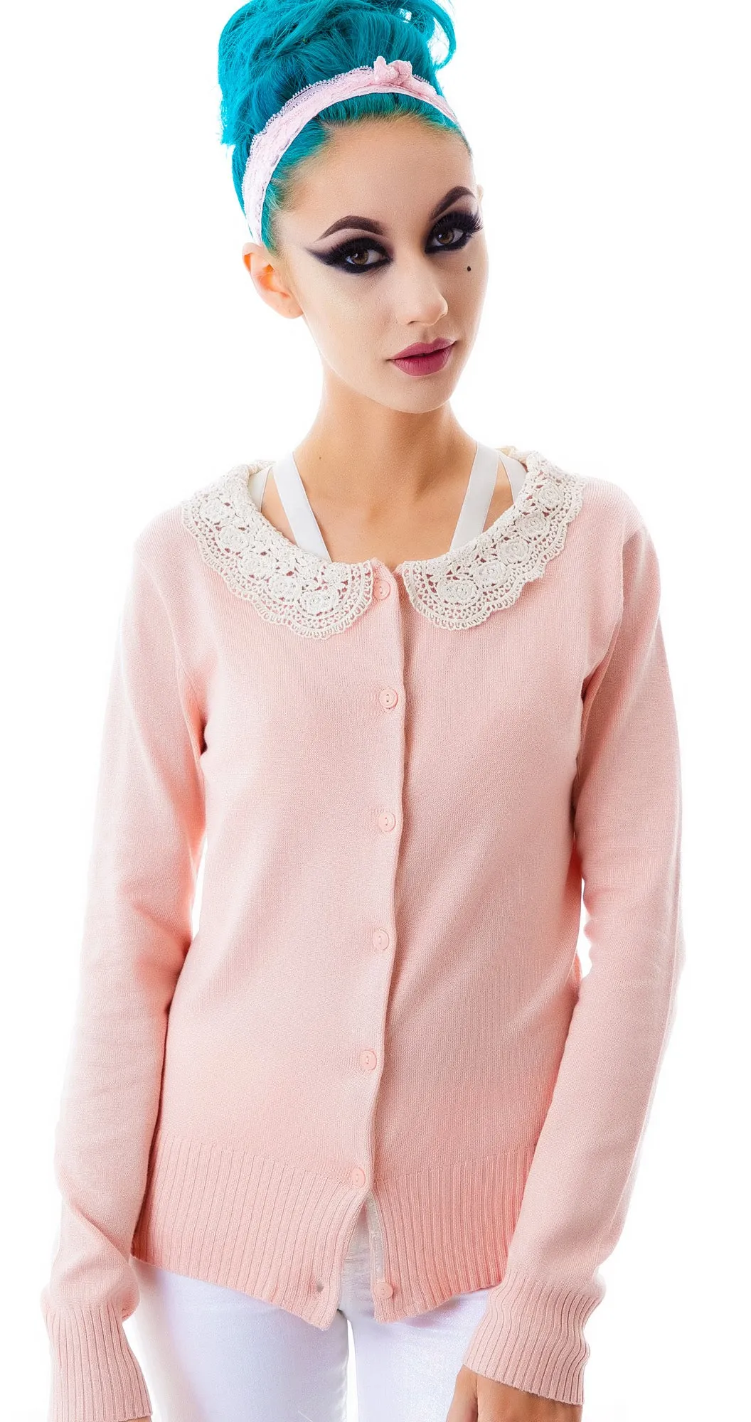 Fleetwood Crochet Collared Cardigan