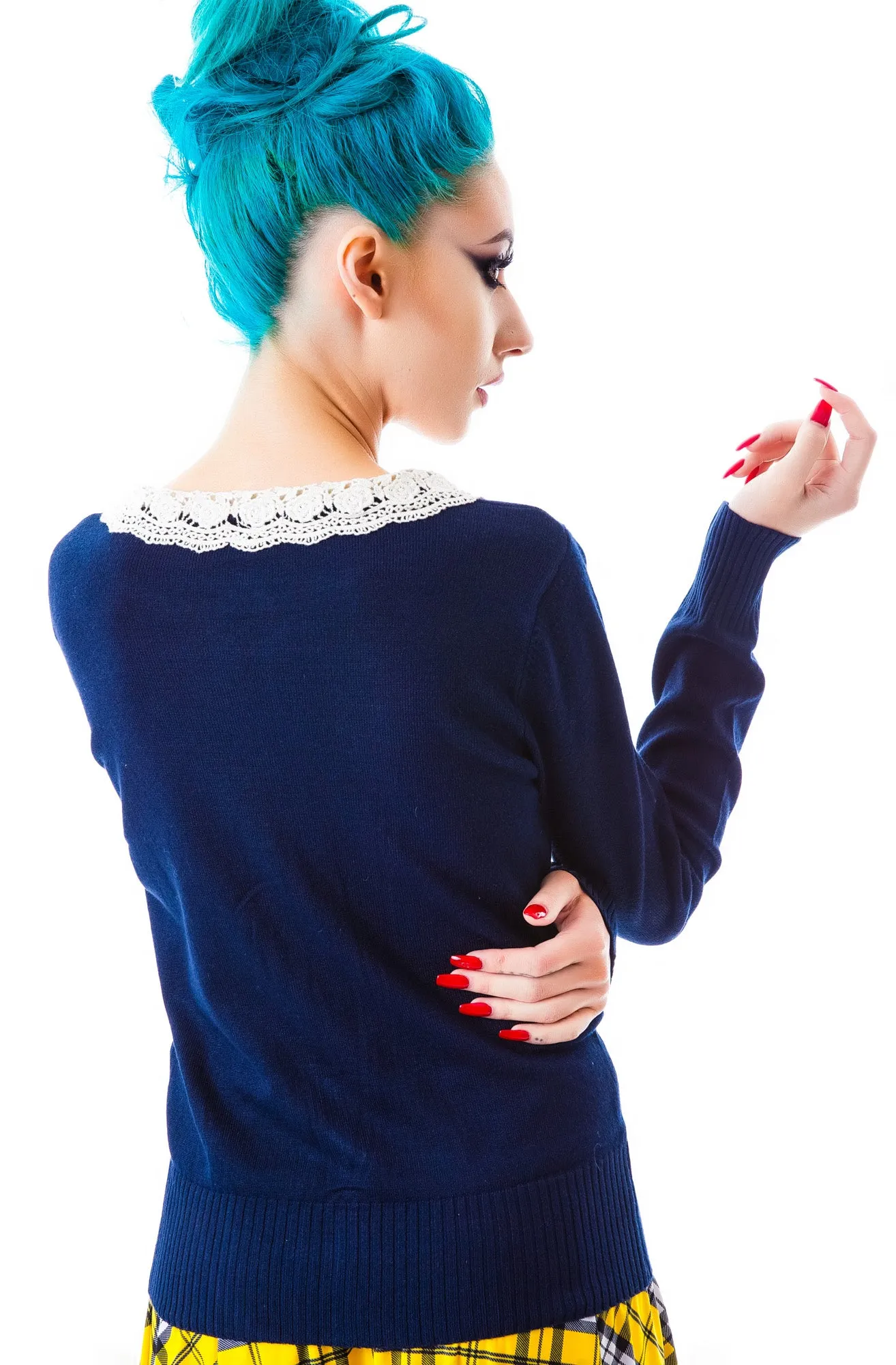 Fleetwood Crochet Collared Cardigan
