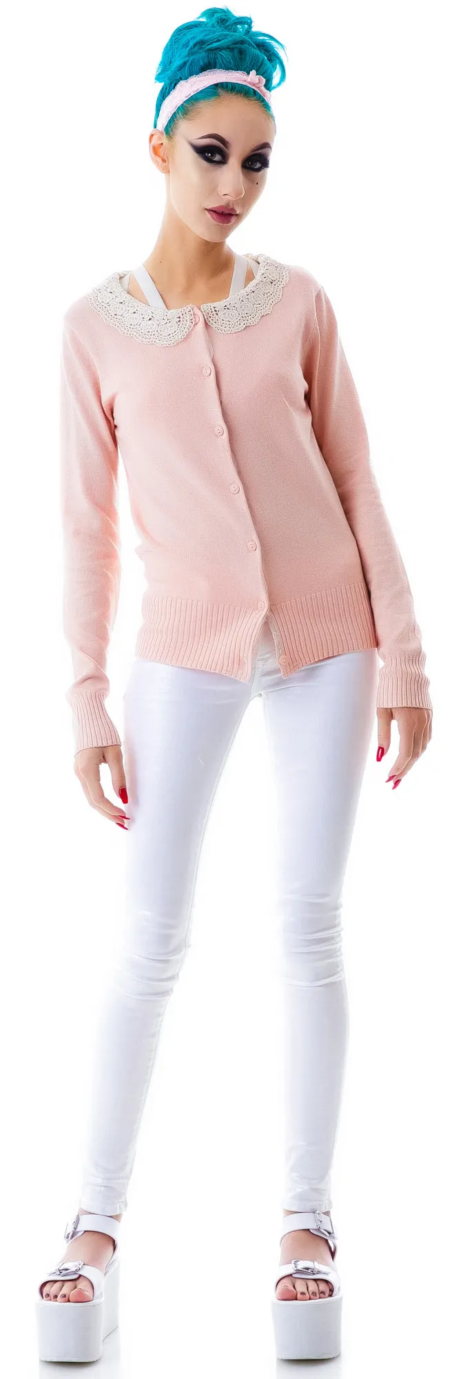 Fleetwood Crochet Collared Cardigan