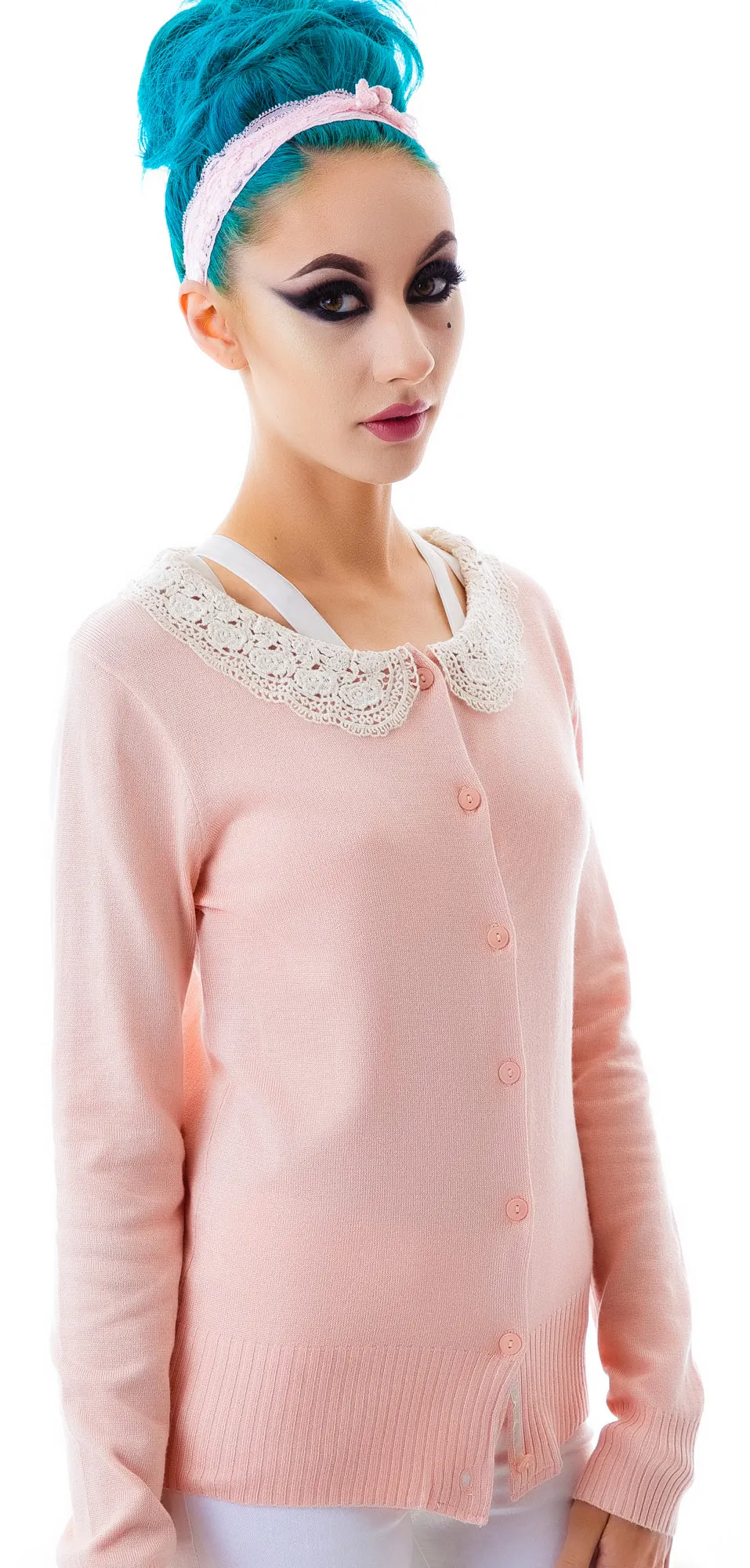 Fleetwood Crochet Collared Cardigan
