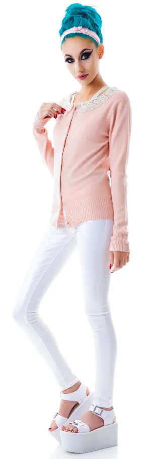 Fleetwood Crochet Collared Cardigan