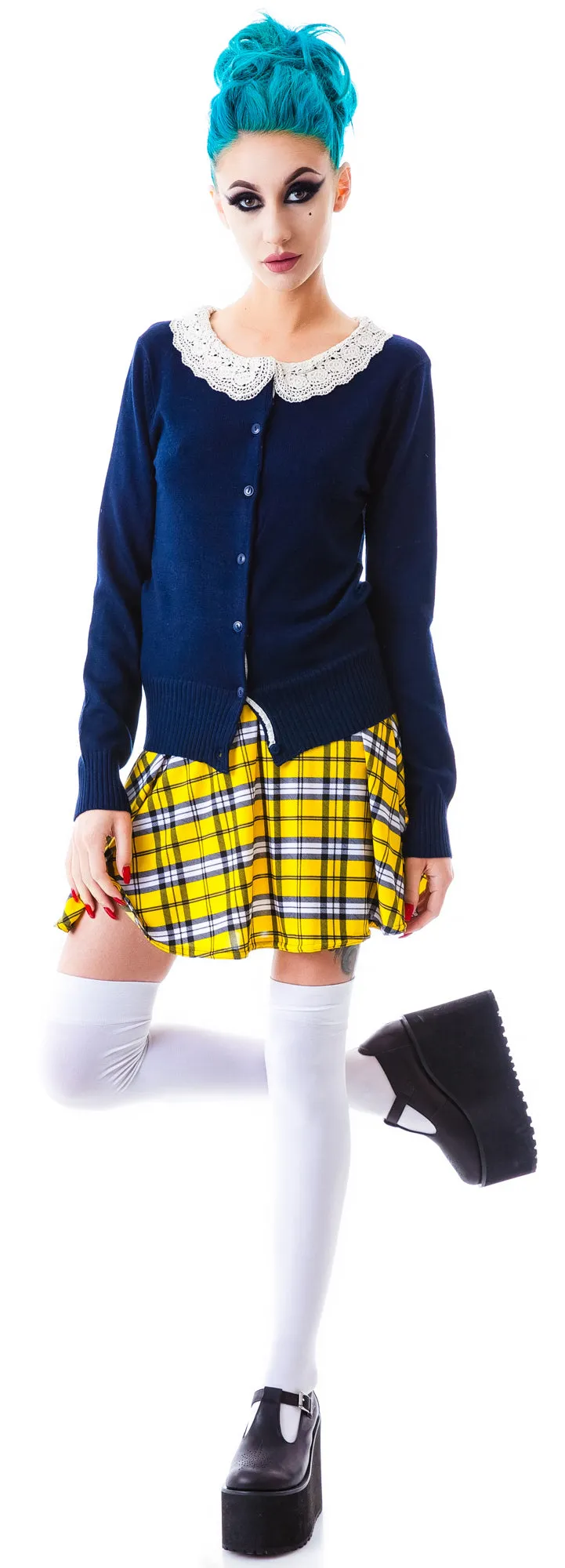 Fleetwood Crochet Collared Cardigan