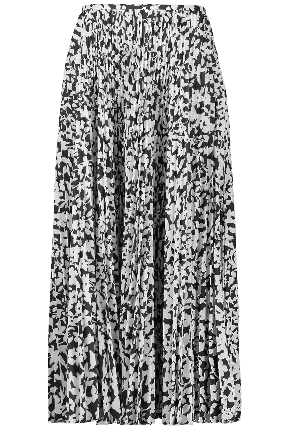 Floral Pleated Skirt