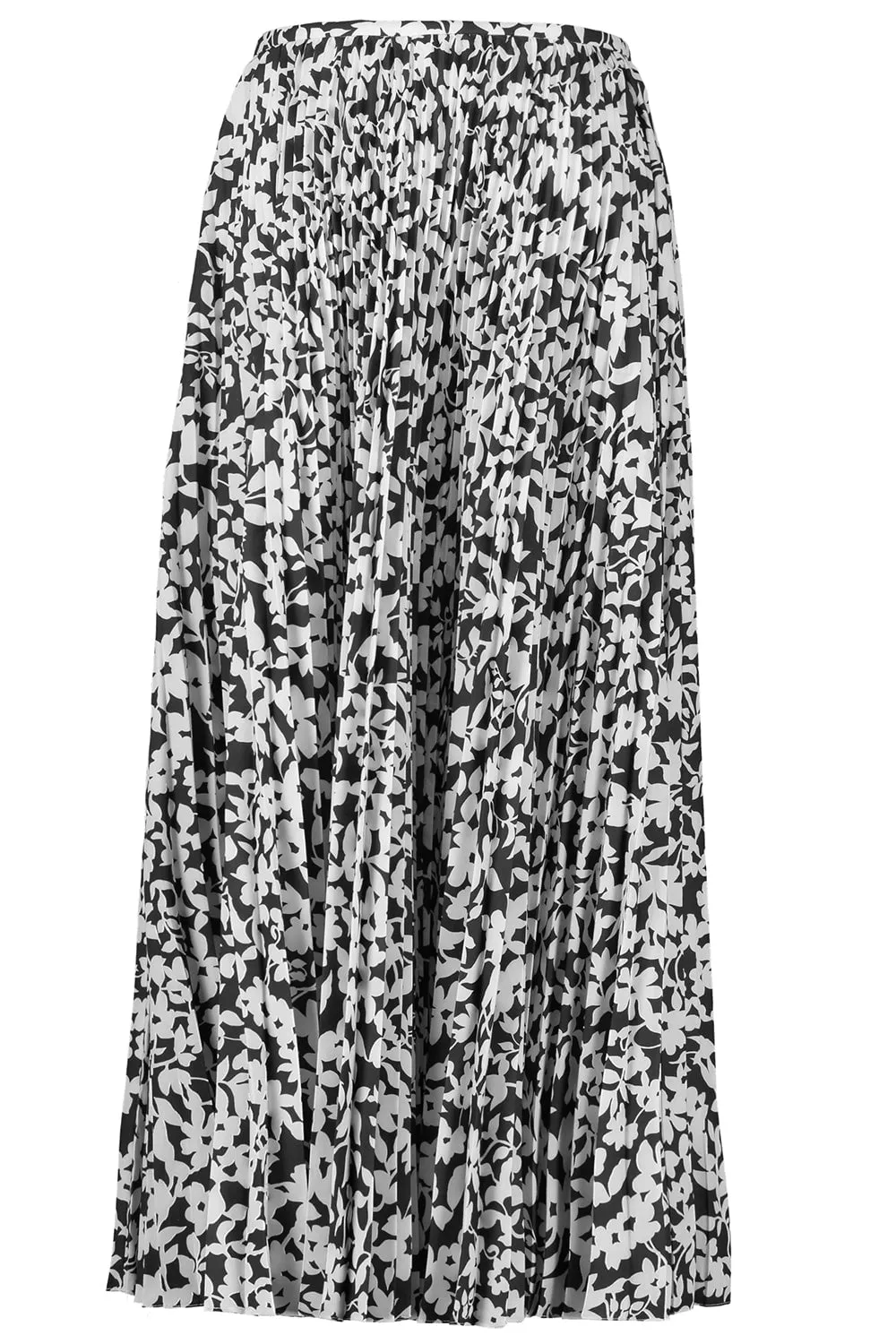 Floral Pleated Skirt