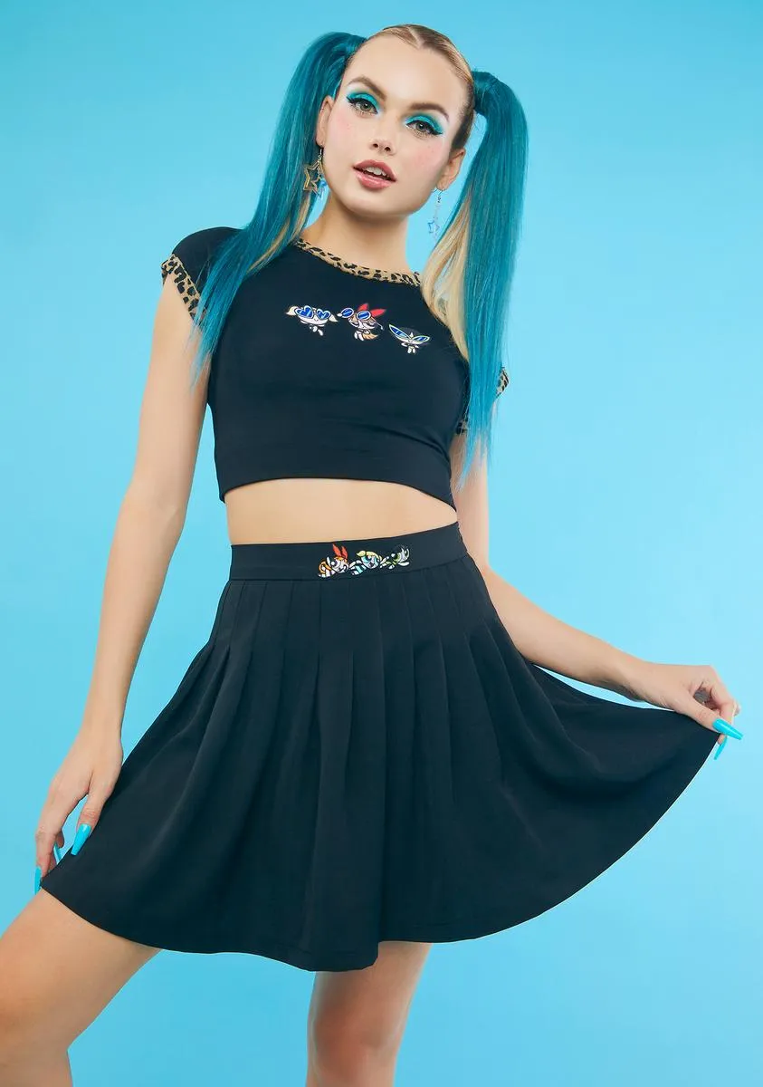 Fly To The Rescue Pleated Skirt
