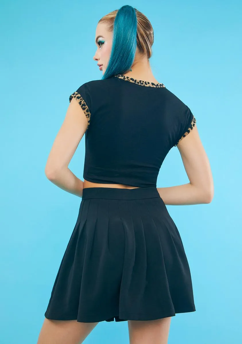 Fly To The Rescue Pleated Skirt