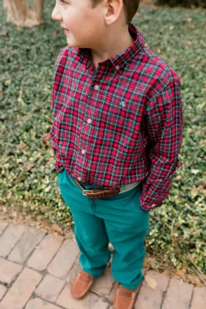 Frasier Plaid Collard Shirt