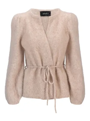Fredrikke Chunky Cardigan - Beige Melange