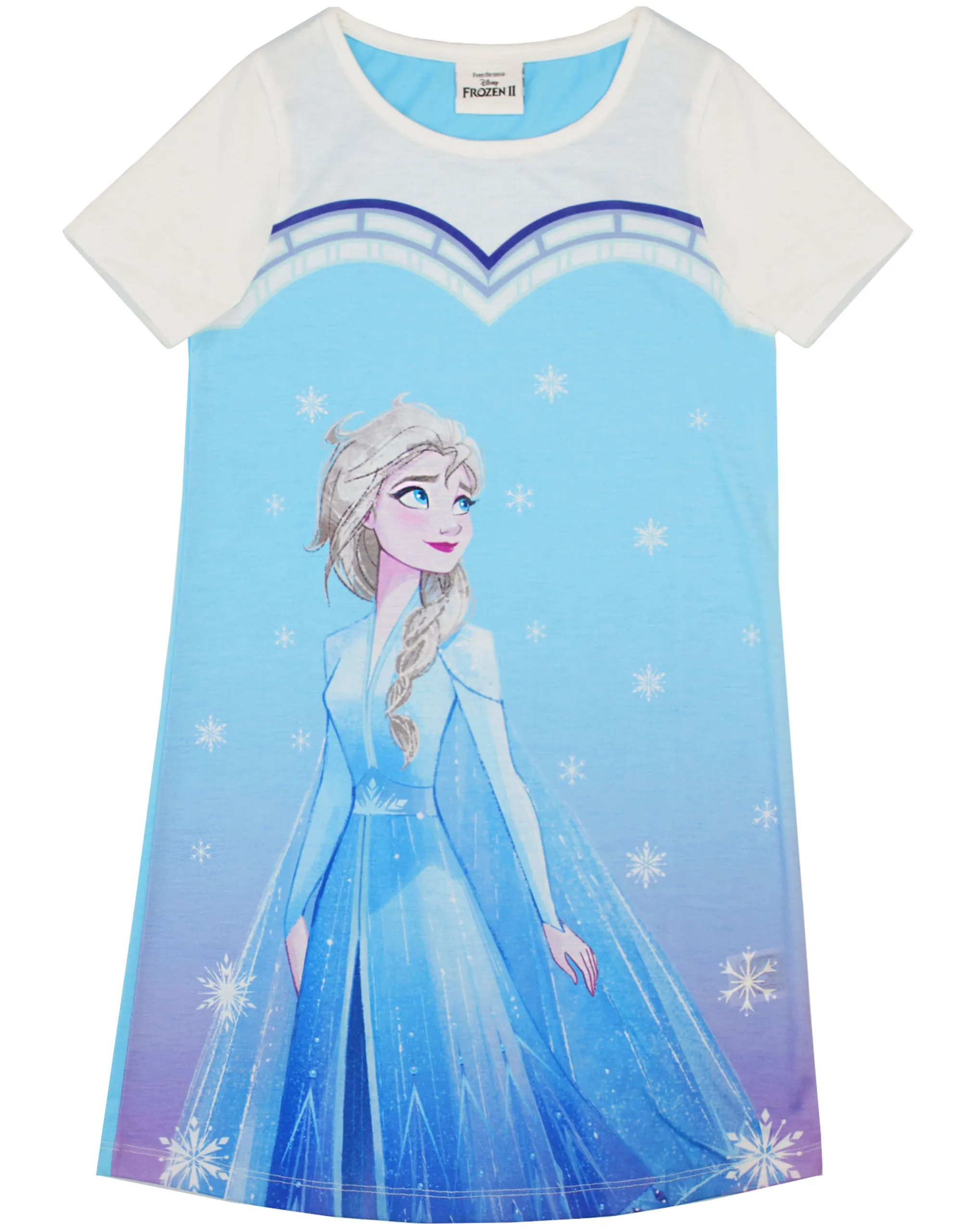 Frozen Elsa Girl's Night Dress Pyjama - Blue