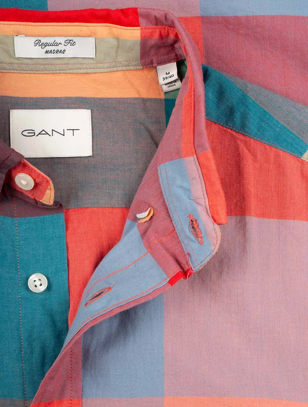 GANT - Indian Madras Shirt - Check - Pumpkin Orange