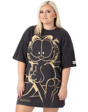 Garfield Oversized Ladies T-Shirt Dress