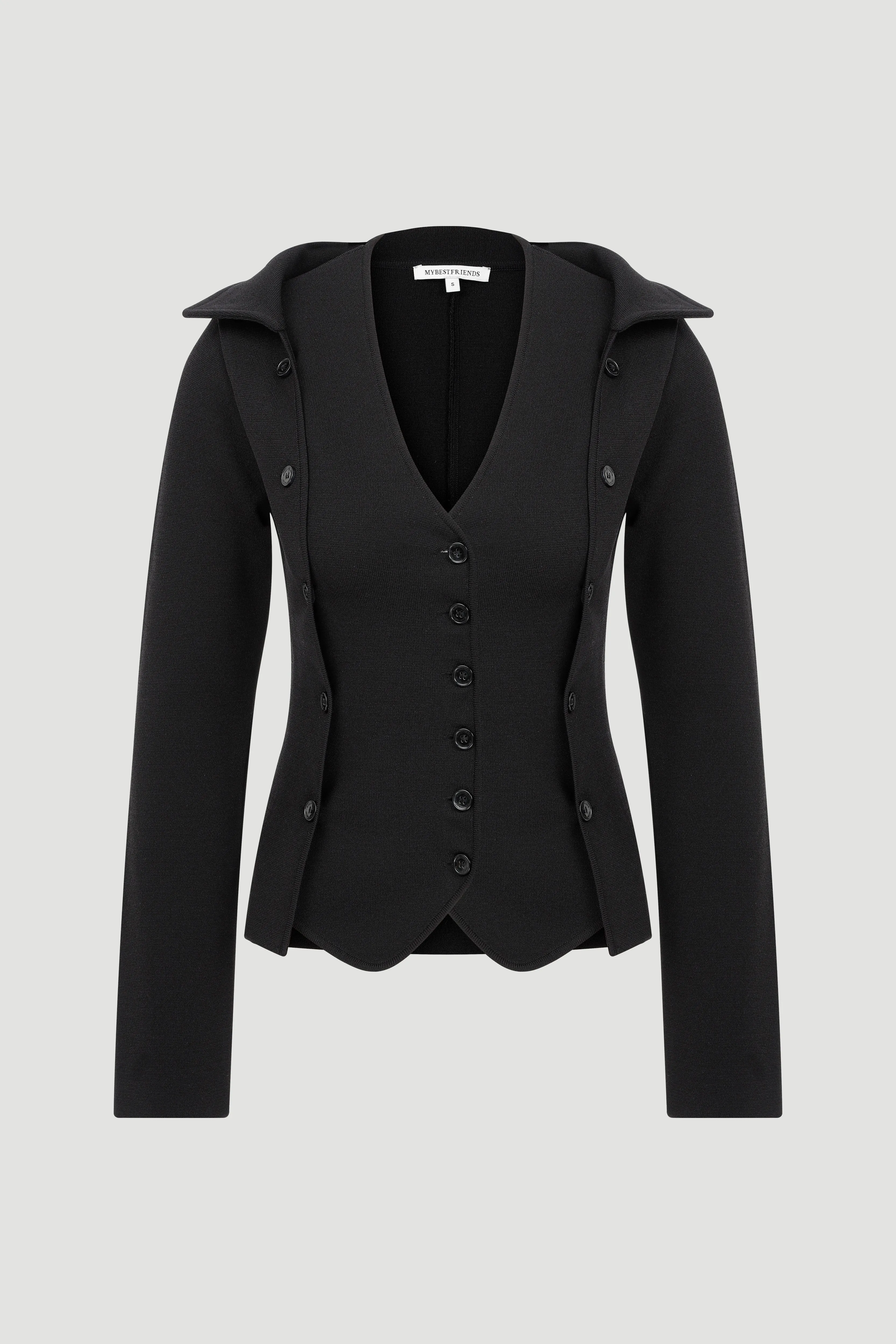 GIA KNITWEAR VEST WITH SHIRT
