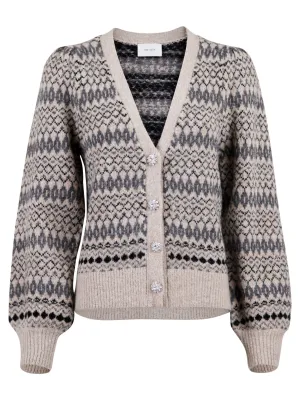 Gimma Stitch Cardigan - Beige