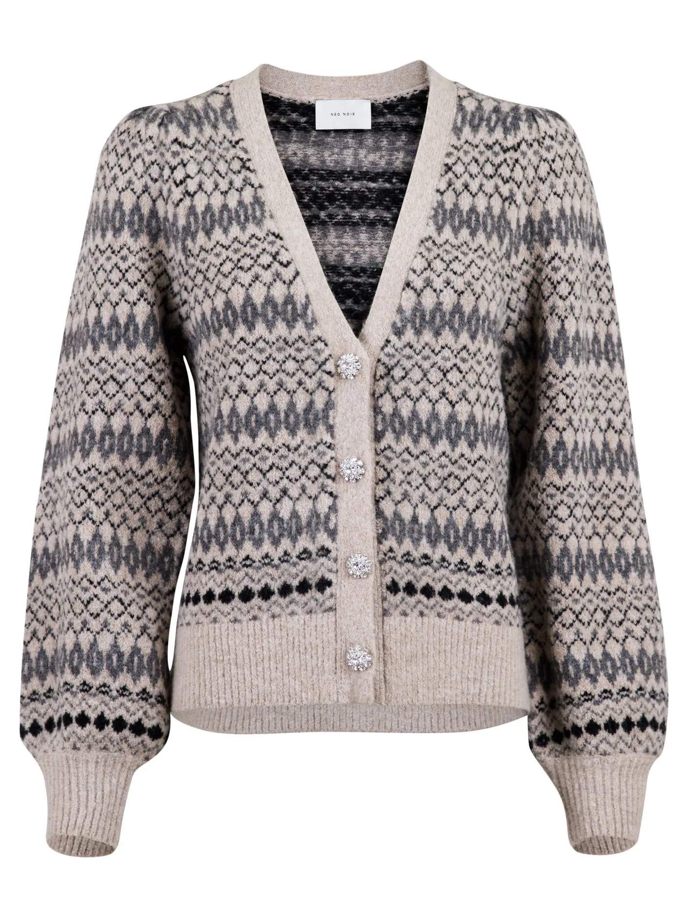 Gimma Stitch Cardigan - Beige