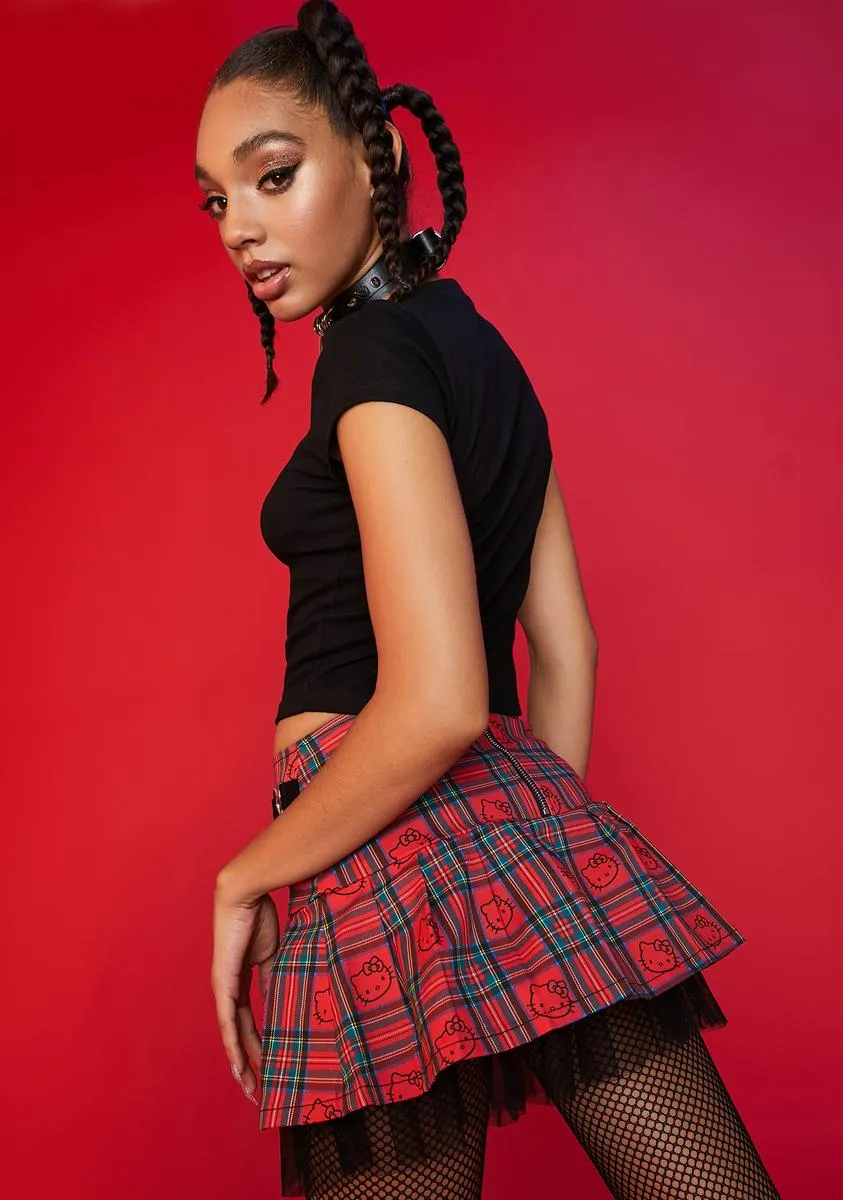 Good For Each Other Plaid Mini Skirt
