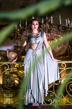 Grey Saree Gown