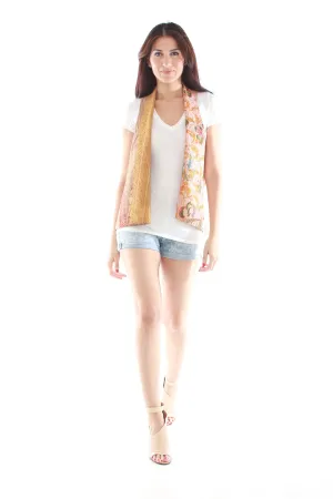Hand Woven Silk Vest (Gold)