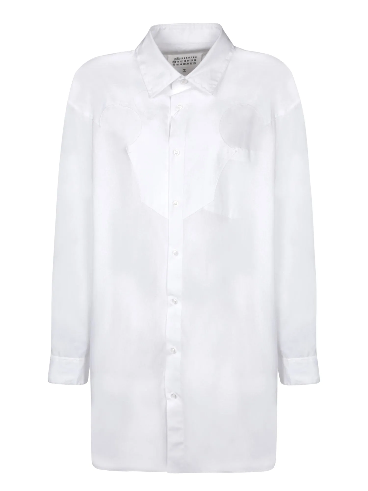 Handle stitching white dress shirt
