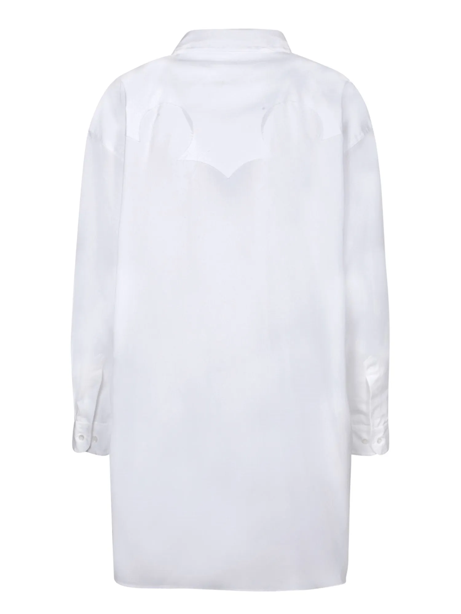 Handle stitching white dress shirt