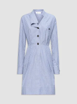 HARDY shirt dress  Navy/white