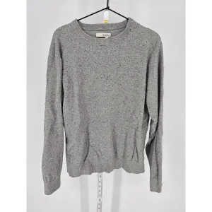 Hawker Rye Mens Sz L Crew Neck Sweater Light Gray Recycled Cotton