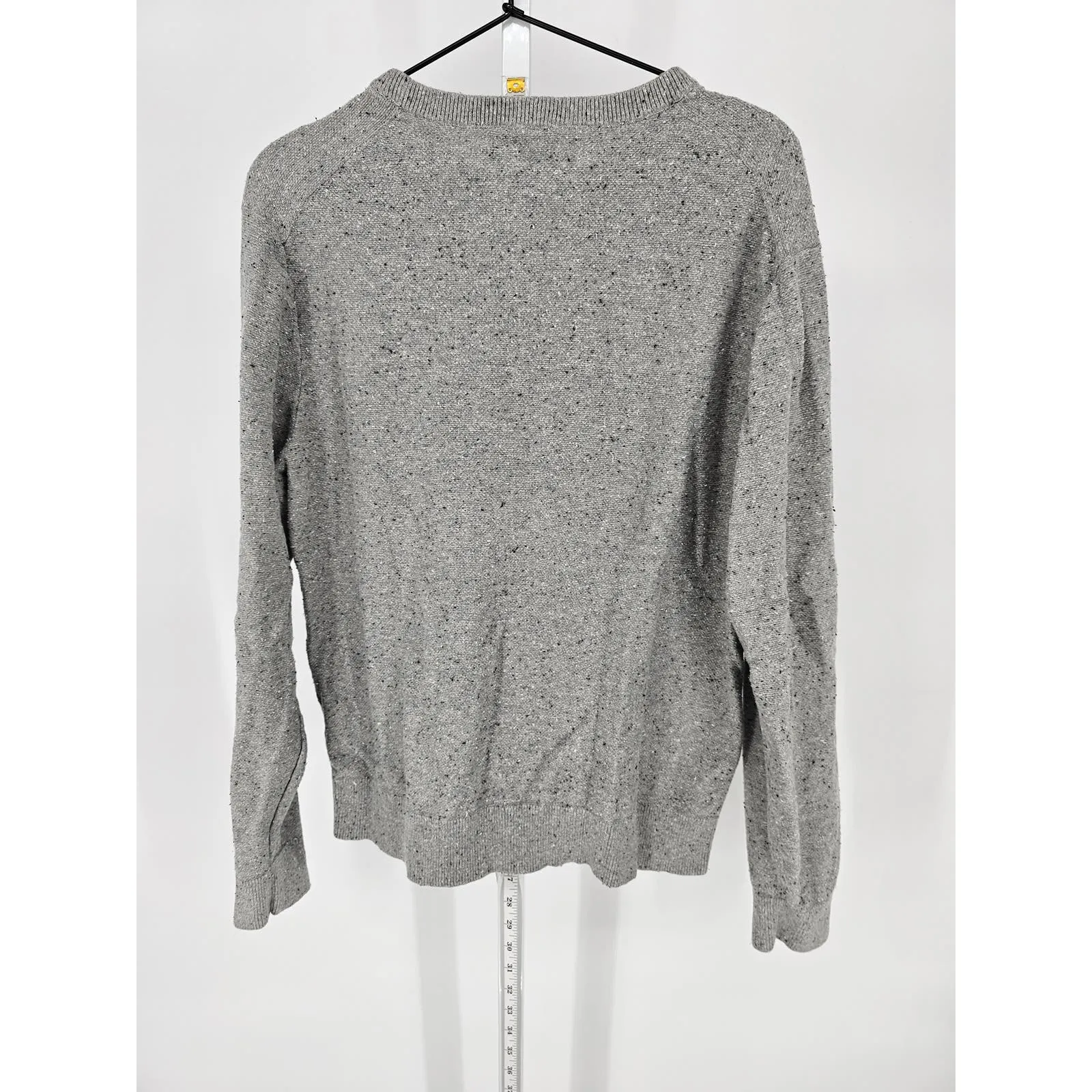 Hawker Rye Mens Sz L Crew Neck Sweater Light Gray Recycled Cotton