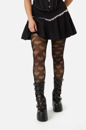 Heart Mesh Tights
