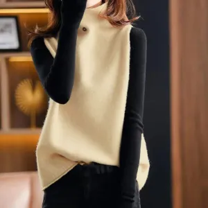High Neck Knitted vest