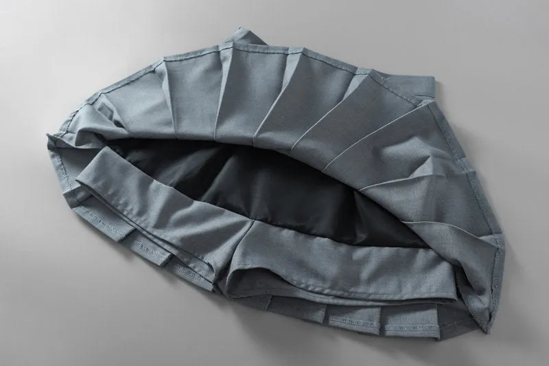 High Quality Autumn Spring Tb style Tennis Skirt A-line Pleated Skirt high waist Casual Smart