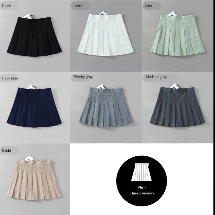 High Quality Autumn Spring Tb style Tennis Skirt A-line Pleated Skirt high waist Casual Smart