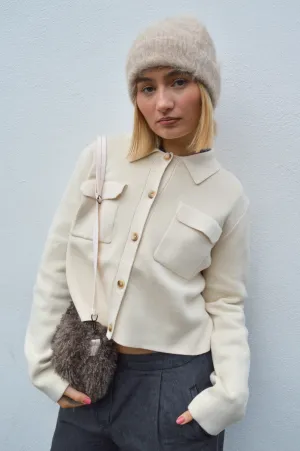 ICHI Ketty Birch Cardigan